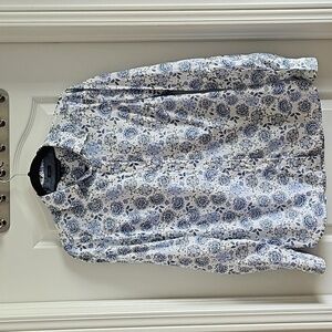 Tommy Hilfiger 100% cotton floral button down shirt